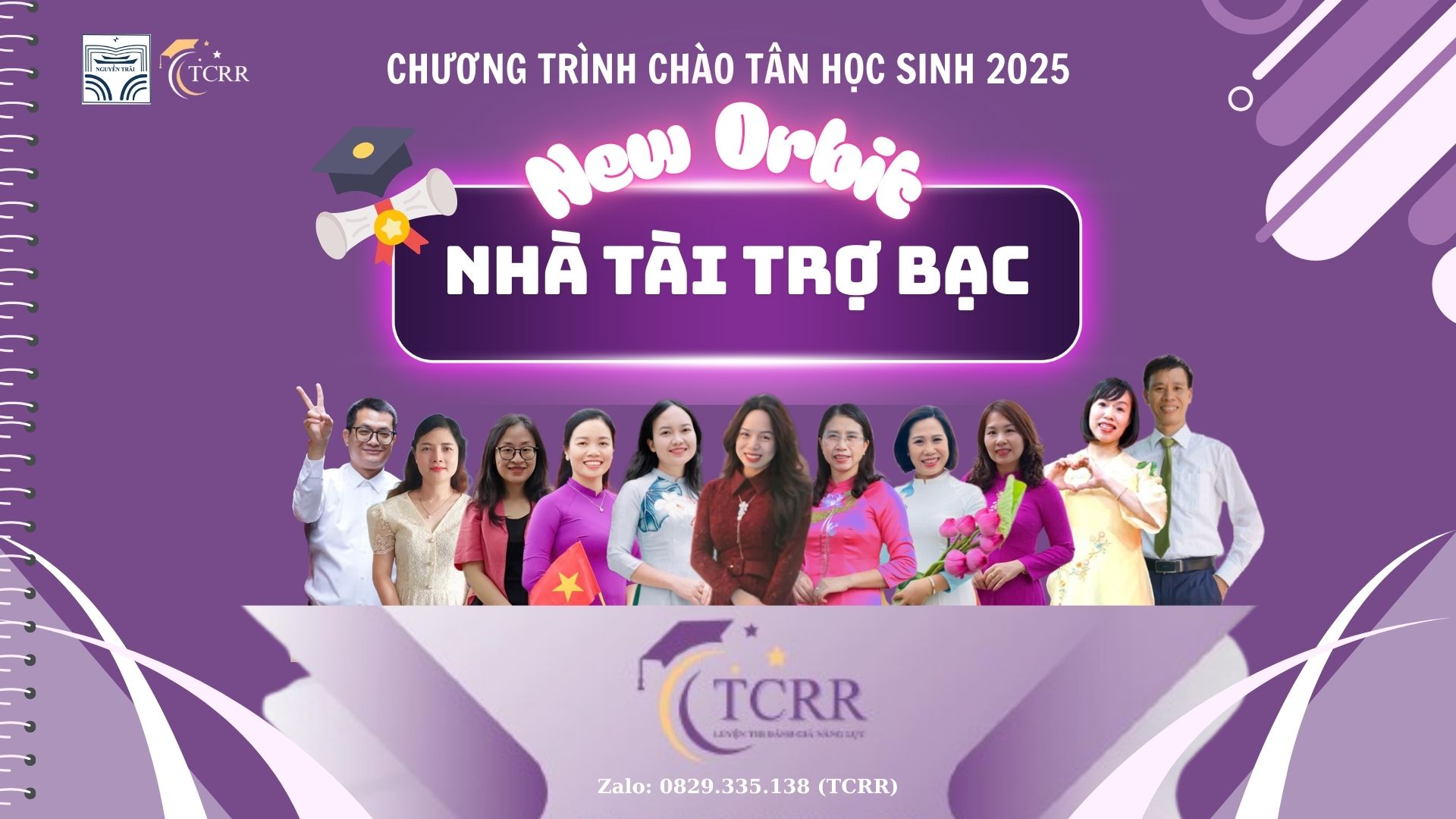 TCRR – Nhà tài trợ Bạc đồng hành cùng Chương trình Chào tân học sinh 2025 “New Orbit”